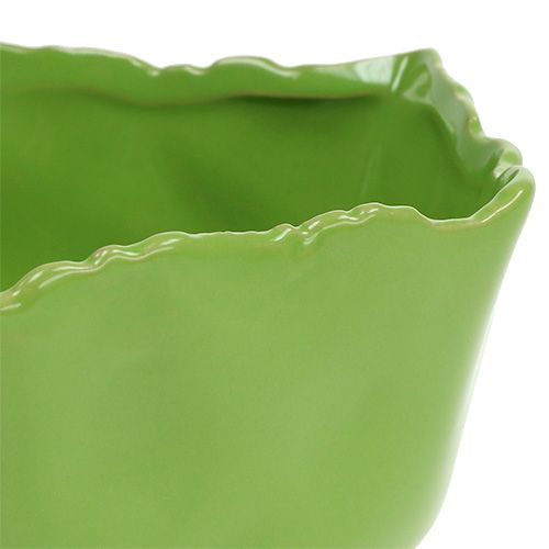 Floristik24 Keramische groene kom Ø17cm H7cm