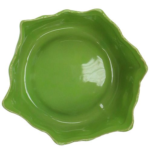 Floristik24 Keramische groene kom Ø17cm H7cm
