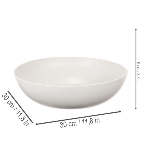 Grote ronde schaal, veelzijdige decoratieve schaal, 30 cm | Floristik24.nl