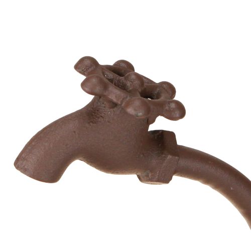 Floristik24 Bloempot, een ideale blikvanger voor buitenruimtes, met een designelement in de vorm van een kraan, 36 cm