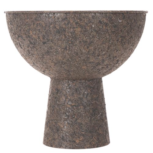 Ronde plantenpot op een voet, moderne plantenpot, 25 cm | Floristik24.nl