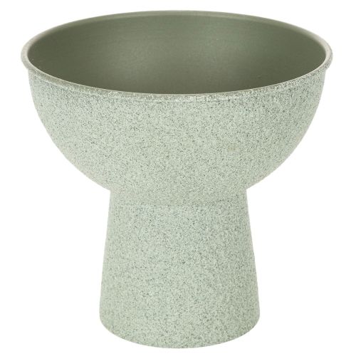 Moderne ronde plantenbak op een hoge voet, 18 cm