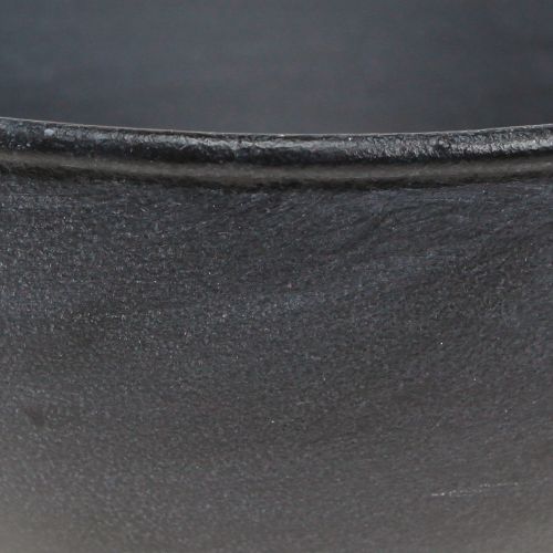 Artikel Schaal met voet metalen trofee schaal antraciet Ø26cm H21cm