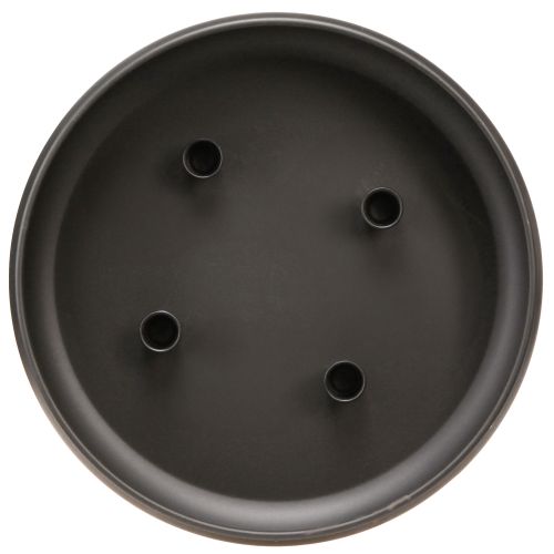 Artikel Schaal met kaarshouder magneet zwart Ø33cm H7,5cm