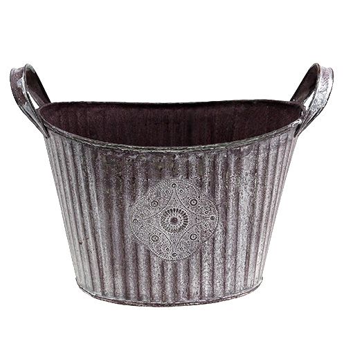 Floristik24 Schaal ovaal 22cm x 16cm H15cm paars