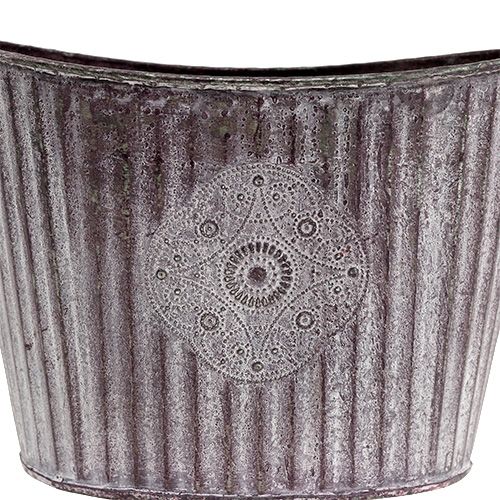 Floristik24 Schaal ovaal 22cm x 16cm H15cm paars