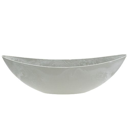 Floristik24 Schaal ovaal grijs 39cm x 13cm H13cm, 1p