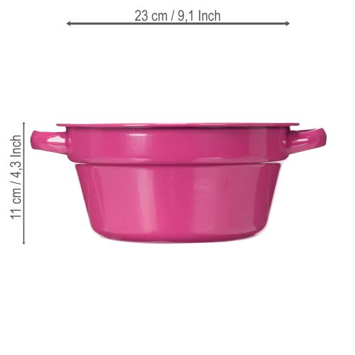 Artikel Metalen plantenbak, zomerdecoratie voor de woonkamer, 23 cm, 3 stuks