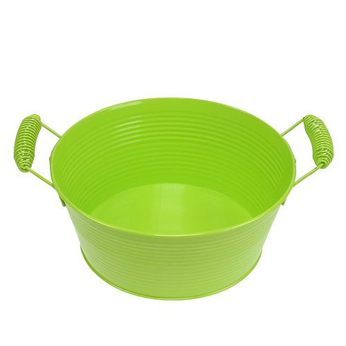 Floristik24 Schaal rond appelgroen Ø22cm H9,5cm