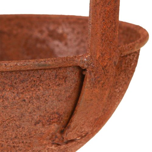 Floristik24 Plantschaal decoratieve pollepel roest Ø12cm 3st