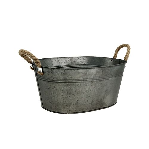 Floristik24 Kom antiek ovaal 28 x 17cm H12cm 2st