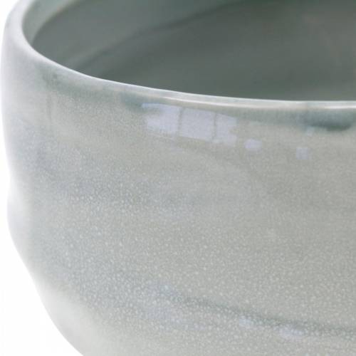 Floristik24 Keramische kom, golvende plantenbak, keramiek decoratie ovaal Ø18.5cm H7.5cm