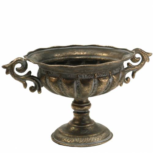 Floristik24 Kopkom antiek goud Ø28cm H23cm