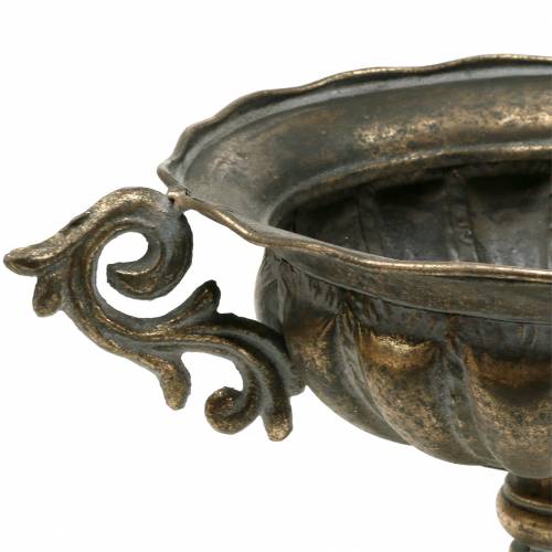 Floristik24 Kopkom antiek goud Ø28cm H23cm