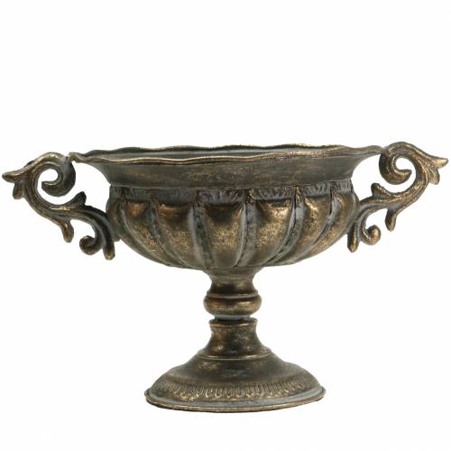 Floristik24 Kopkom antiek goud Ø28cm H23cm