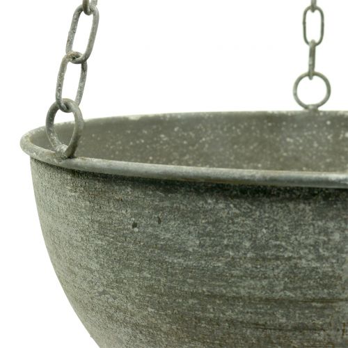 Floristik24 Plantenschaal voor ophanging grijs Ø26cm H23cm