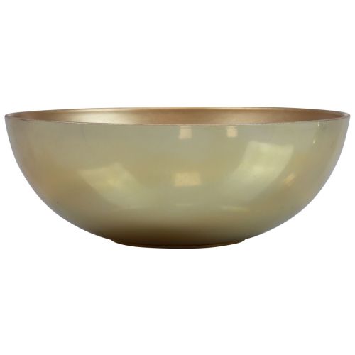 Artikel Decoratieve schaal goudkleurig kunststof mat glans Ø20cm H7cm