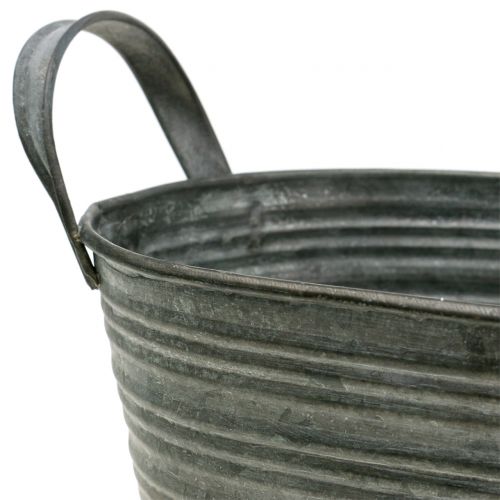 Floristik24 Plantenbak zinken bak 25cm x 13,5cm H12cm