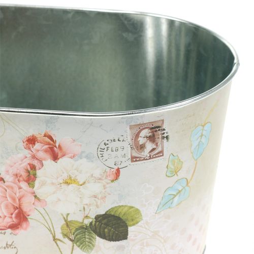 Floristik24 Plantenschaal rozen ovaal 22.5cm x 13.5cm H11cm
