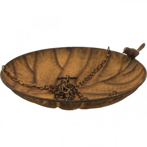 Artikel Sierschaal voor hangende tuindecoratie roest look Ø31cm L62cm