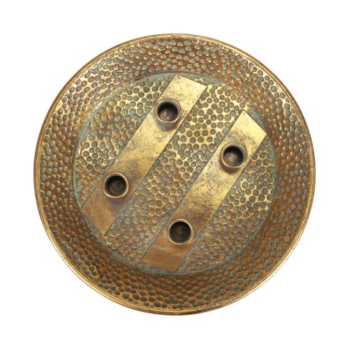 Floristik24 Kaarsenbord metaal antieke stokkaarshouder goud Ø32cm