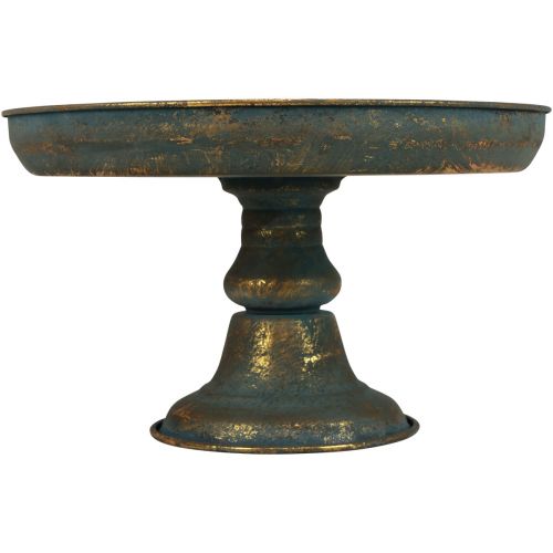 Schaal met voet sierschaal metaal schaal goud Ø29cm H17,5cm