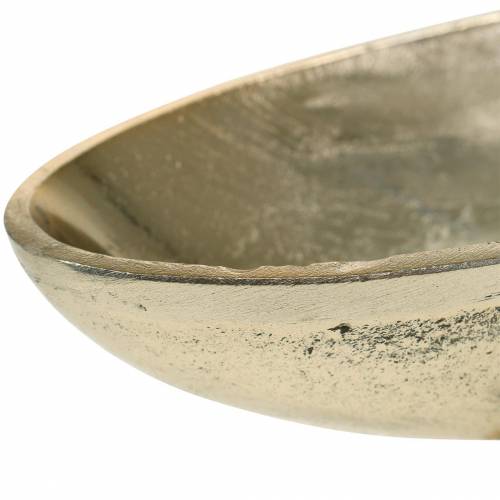 Floristik24 Schaal ovaal met voet Goud 20,5×8cm
