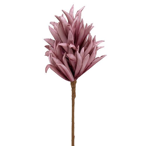 Floristik24 Foam bloem lilla 14cm L66cm