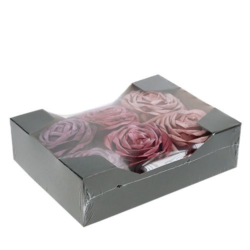 Floristik24 Foam roos mix Ø10cm 6st