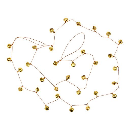 Floristik24 Bell chain goud Ø1cm L130cm