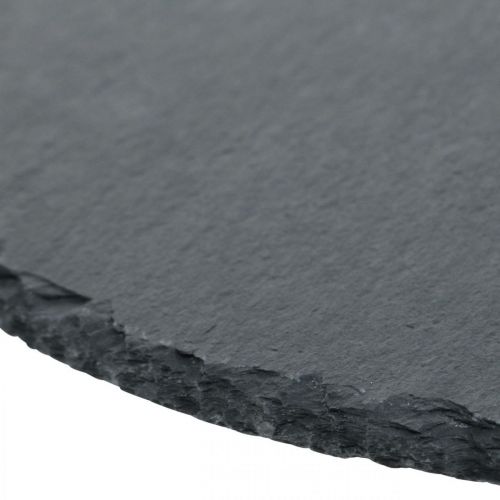 Floristik24 Ronde leisteen, natuurproduct, decoratief dienblad Ø30cm