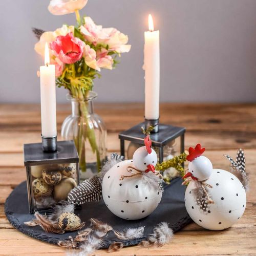 Floristik24 Ronde leisteen, natuurproduct, decoratief dienblad Ø30cm