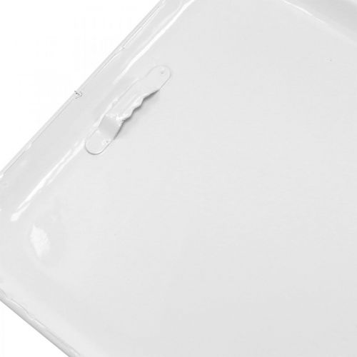 Floristik24 Decoratie Bord Metaal Vintage Keuken Zwart, Wit 18×80cm Set van 2