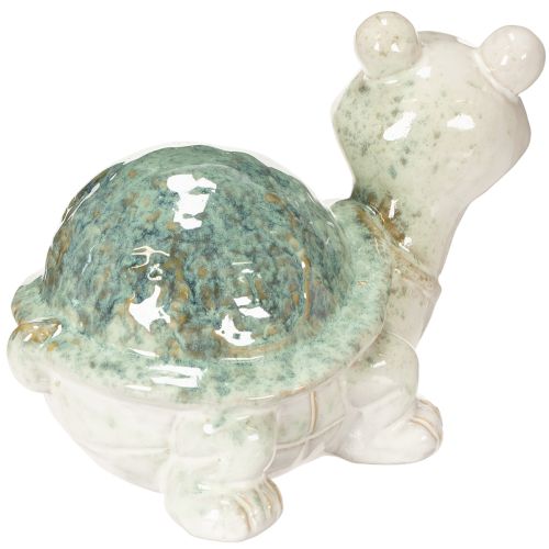 Artikel Keramische schildpadfiguur als blikvanger in de woonkamer, decoratief beeldje, 22 cm
