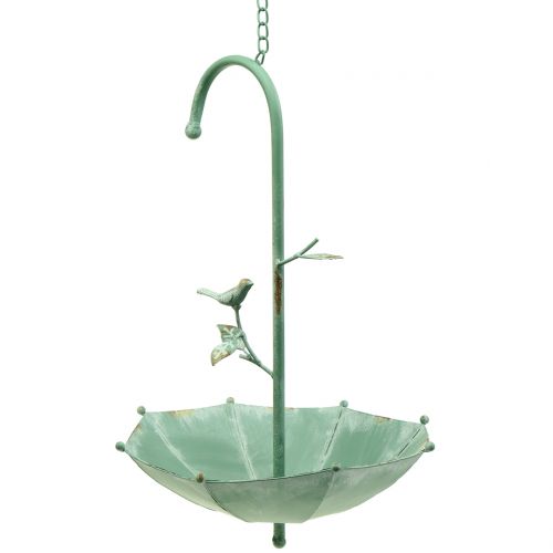 Floristik24 Antieke paraplu om mintgroen op te hangen H43cm Ø28cm