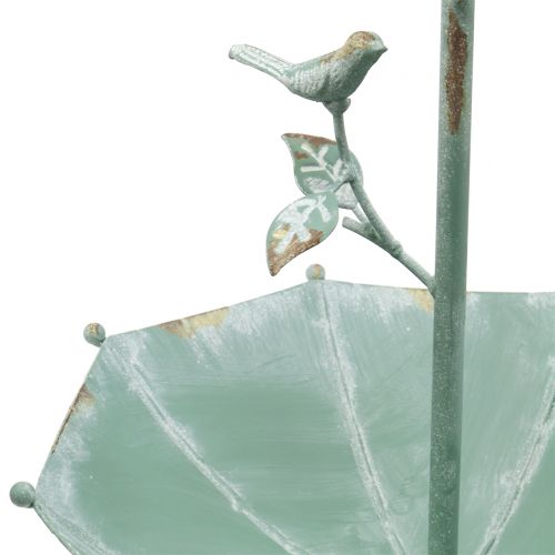 Artikel Antieke paraplu om mintgroen op te hangen H43cm Ø28cm