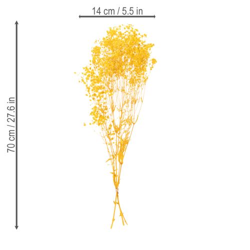 Artikel Boeket gedroogde bloemen met gipskruid. Decoratieve bloeiende takken, geschikt voor seizoensgebonden tafeldecoratie. 70 cm