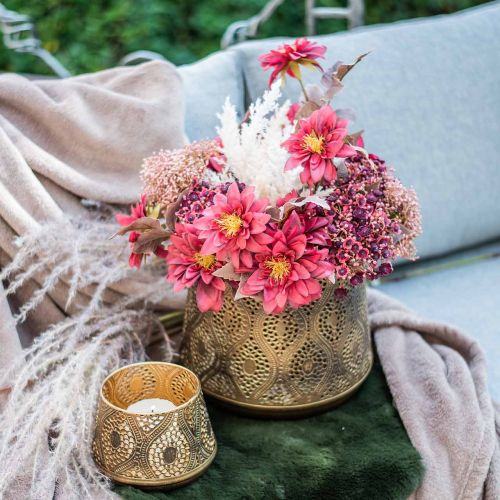 Artikel Gypsophila kunstrode kunstbloemen herfst 29,5cm 18st