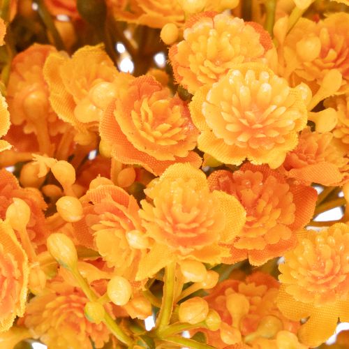 Kunstmatige gipskruidtakjes van oranje voor bloemstukken, 30 cm, 10 stuks | Floristik24.nl