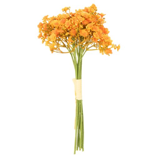 Kunstmatige gipskruidtakjes van oranje voor bloemstukken, 30 cm, 10 stuks | Floristik24.nl