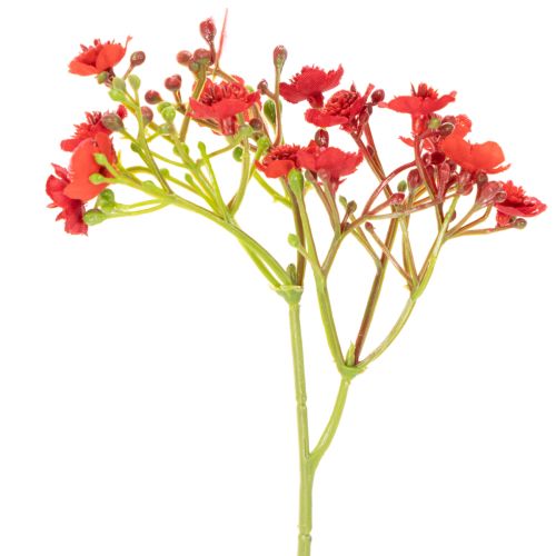 Kunstmatig gipskruid, rood, boeket als bloemdecoratie, 30 cm, 10 stuks | Floristik24.nl