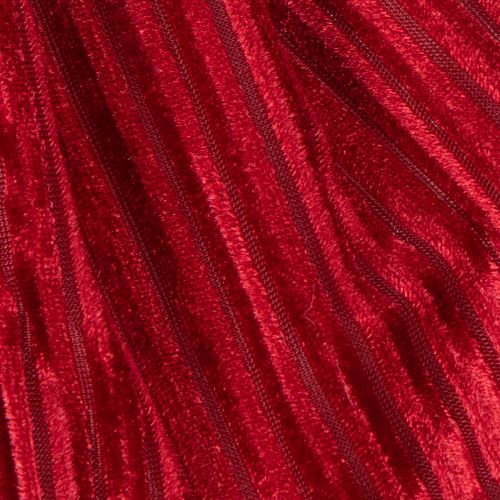 Rode fluwelen corduroy strik voor het ophangen van kerstversieringen, 24 cm, 2 stuks | Floristik24.nl