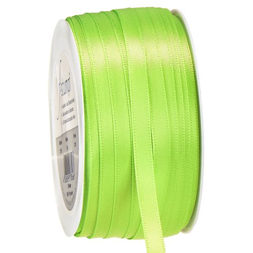 Artikel Lint satijnen lint cadeaulint lichtgroen 6mm 50m