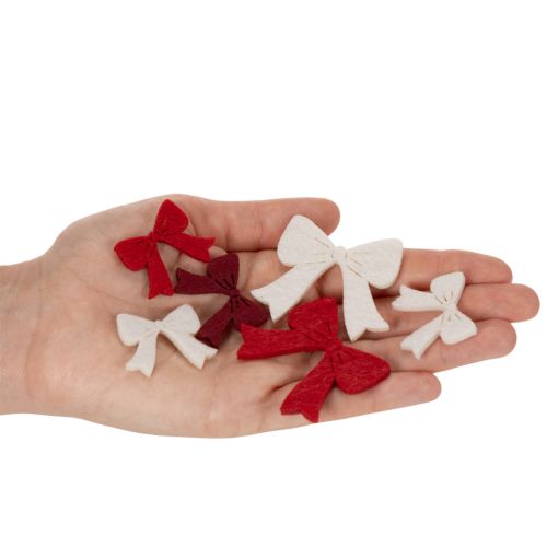 Decoratieve strikjesmix, kerstversiering en knutselspullen, 5 cm, 48 stuks | Floristik24.nl
