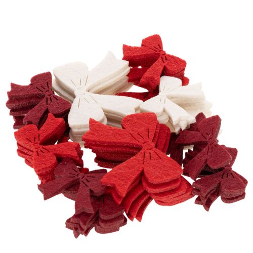 Decoratieve strikjesmix, kerstversiering en knutselspullen, 5 cm, 48 stuks | Floristik24.nl