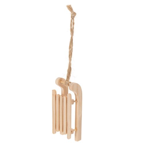 Decoratieve slee om in de kerstboom te hangen, 6 cm, 6 stuks | Floristik24.nl