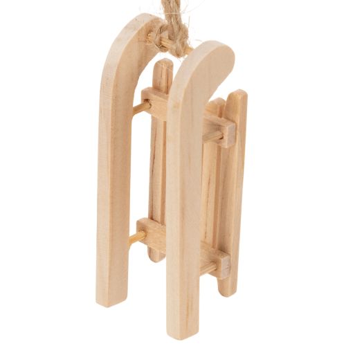 Decoratieve slee om in de kerstboom te hangen, 6 cm, 6 stuks | Floristik24.nl