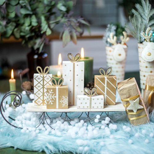 Floristik24 Slee met geschenken, advent, decoratie voor Kerstmis L37.5cm H23cm