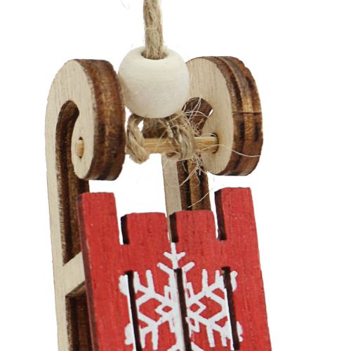 Artikel Slee om op te hangen rood 4cm 12 st