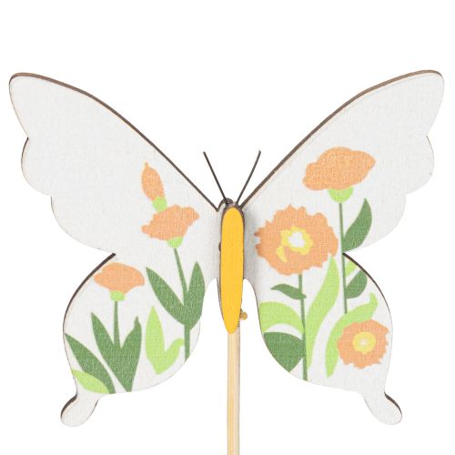 Artikel Vlinderdecoratie op stokjes, ideaal als blikvanger in de tuin of bloempot, 29 cm, 12 stuks